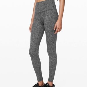 Grey Lululemon Wunder Under Leggings - Size 8